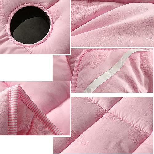 Miniatura 2 de Juego de almohadilla para mesa de masaje de spa y cuna facial, suave y cómoda, funda para reposacabezas y cama facial gruesa de 75 x 31.5 pulgadas,