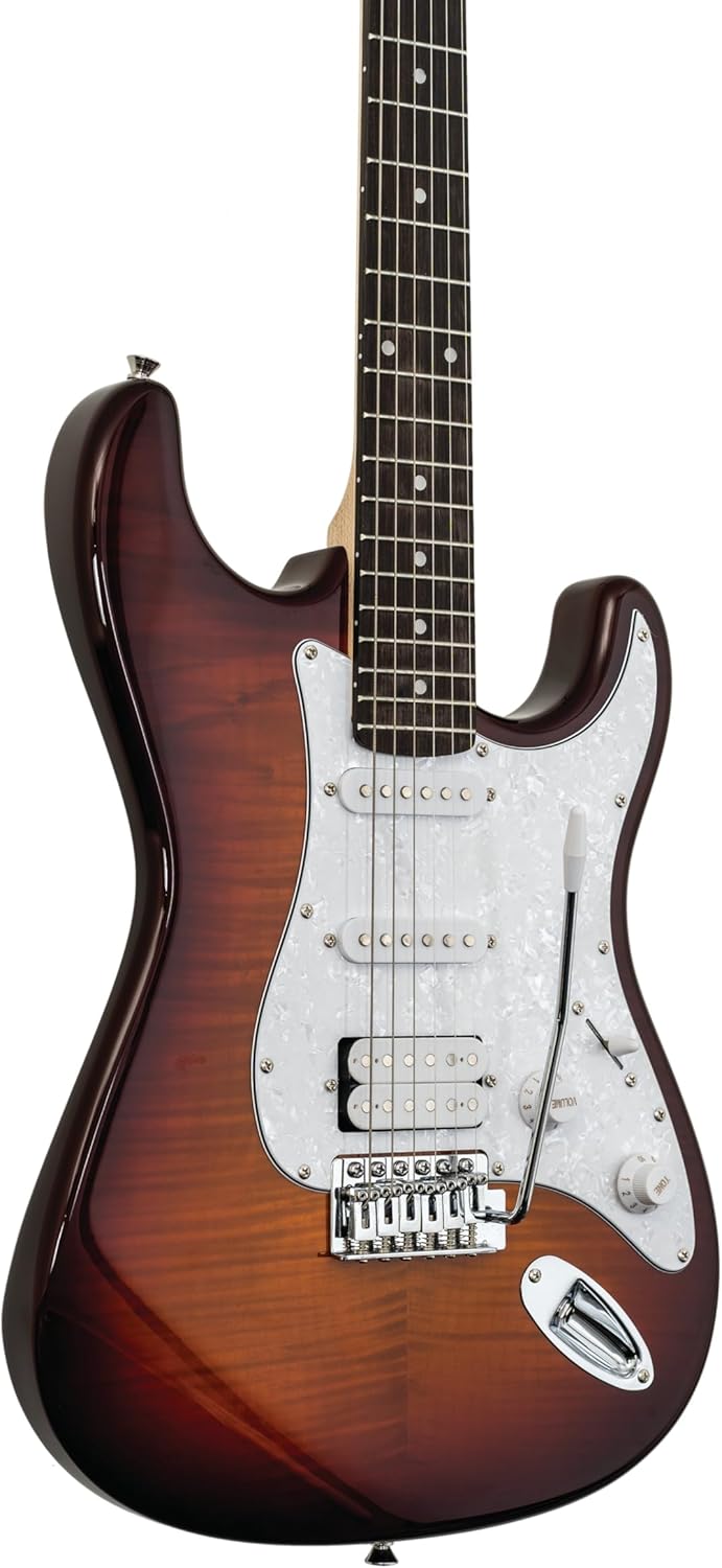 Washburn Sonamaster SDFSB Deluxe Electric Guitar, Sunburst (SDFSB)