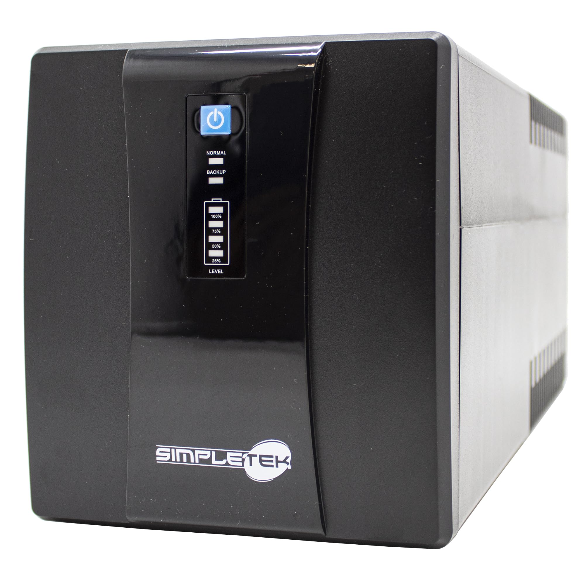 SIMPLETEK - Gruppo di continuità (UPS) 1200VA/720W con 4 prese AVR, protezione sovratensioni e cavo incluso