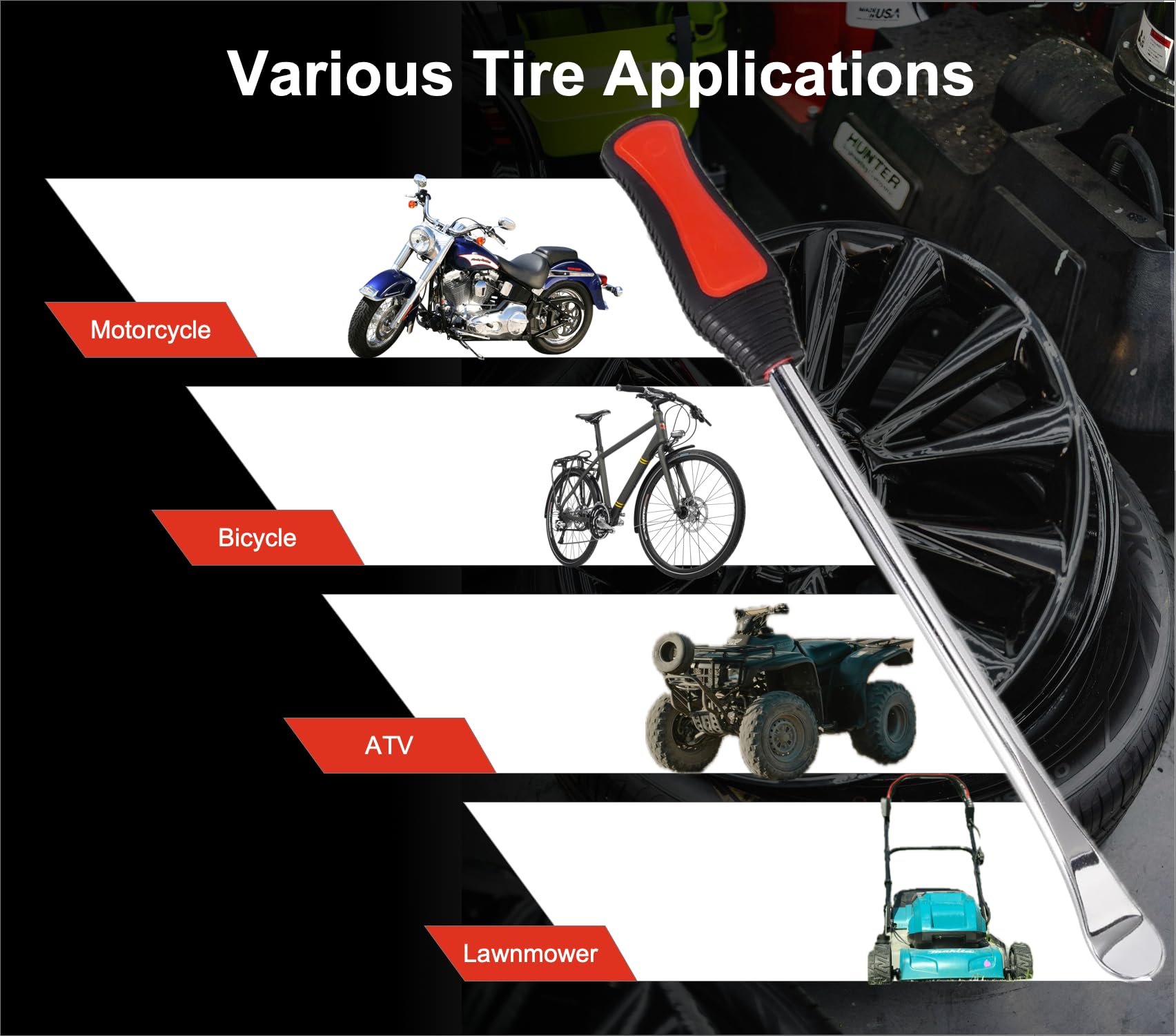 HTOMT タイヤスプーンキット 20個 タイヤ交換ツール オートバイ ダートバイク 芝生トラクター 自転車 オートバイ タイヤチェンジャー タイヤ取 Amazon | 14.5インチ タイヤスプーン オートバイ ダートバイク 芝生