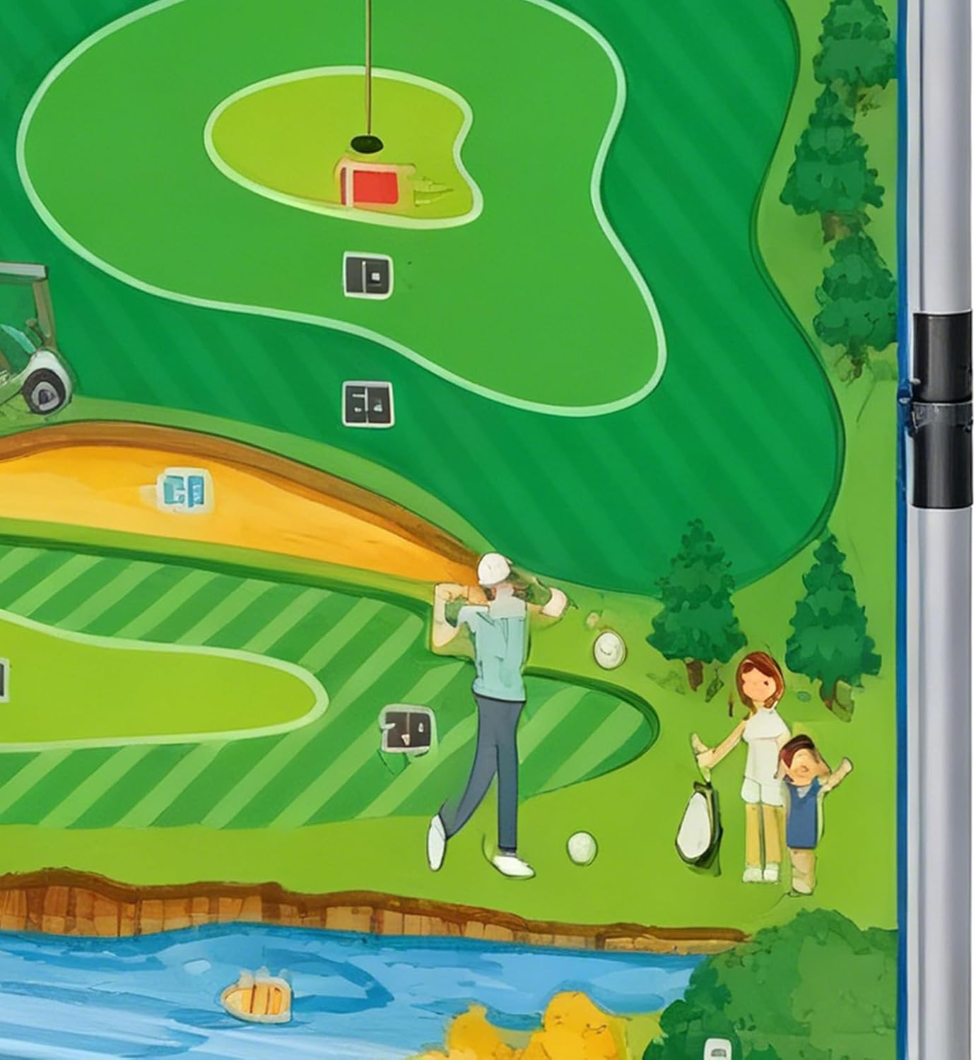 Golf Chipping Game Set Portable Parent-Child Interactive Training Aid Golf Chipping Game for Dad for Men Women Girls Youth Teens Athletes Cyclists Golfers Wife Husband Son Daughter Family Fun