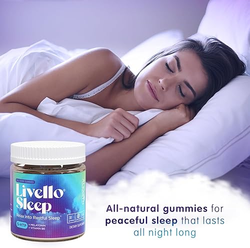 Miniatura 4 de Livello Sleep - Gomitas de bayas silvestres, 30 porciones de apoyo natural para dormir con 5-HTP, melatonina y vitamina B6 para una noche tranquila,