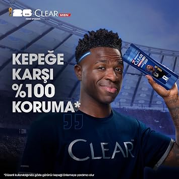 شامبو فعال لقشرة الرأس للرجال من Clear Men Vinícius Júnior 350 مل
