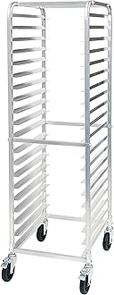 Winco ALRK-20BK 20-Tier Aluminum Sheet Pan Rack with Brake