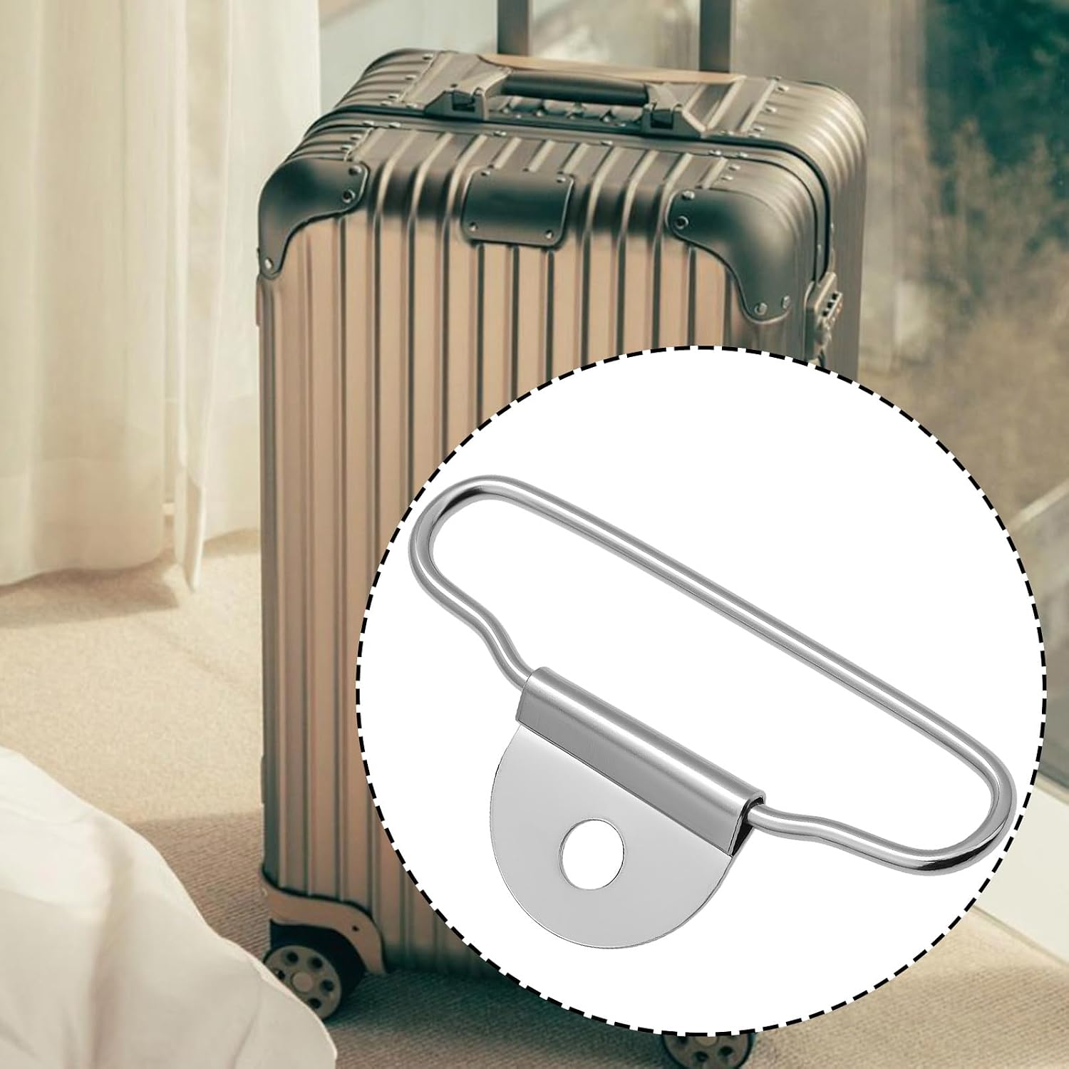 OTOTEC 2Pcs Luggage Lining Hooks with Screws Compatible with Rimowa Luggage