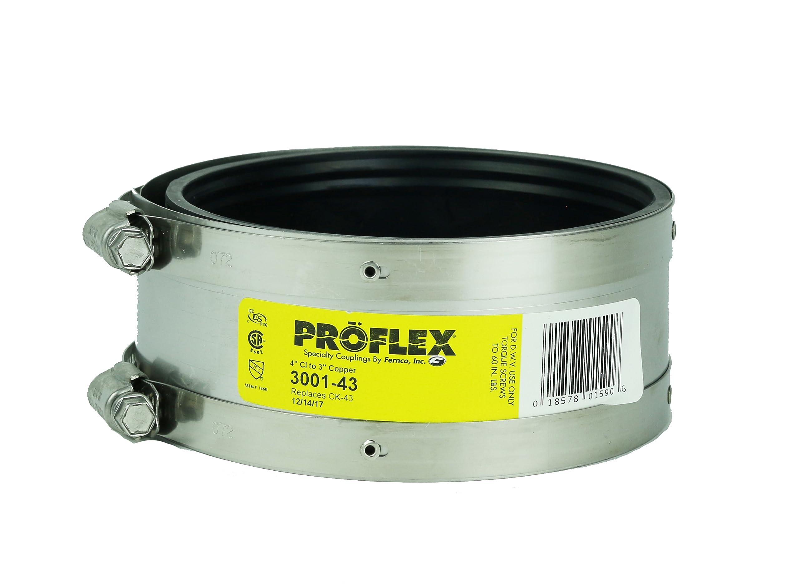 Raccord fonte plastique acier vers cuivre Proflex P3001-43 anti fuite et coupure