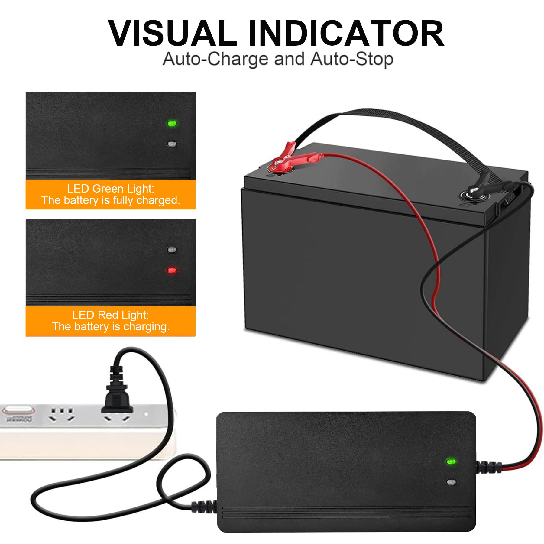 Amazon.co.jp: 36V 10A リチウムバッテリー充電器 43.8V LiFePO4 