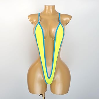 SHERRYLO Slingshot Bikini V-Neck Sling Shots Affaire Bikinis Extreme Micro G String Thong Monokini Swimsuit