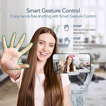 L7C 3 Axis Foldable Gimbal スマホジンバル L7C Pro 3-Axis AI Gimbal with Face Tracking RGB Magnetic
