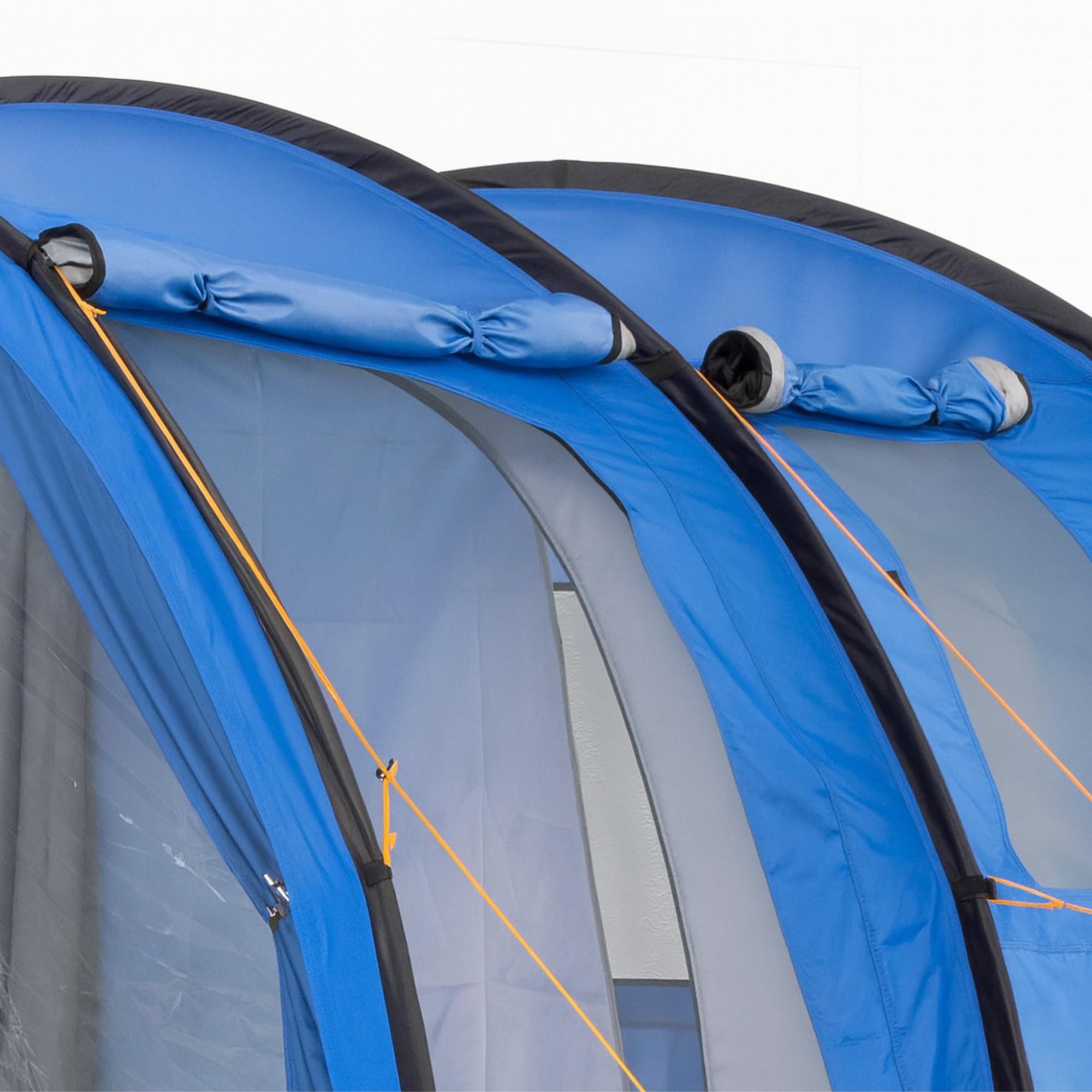 CampFeuer Tenda da campeggio Smart per 4 persone | Tenda familiare grande con 3 entrate e 2.000 mm di colonna d'acqua | Tenda a tunnel | Tenda per gruppi