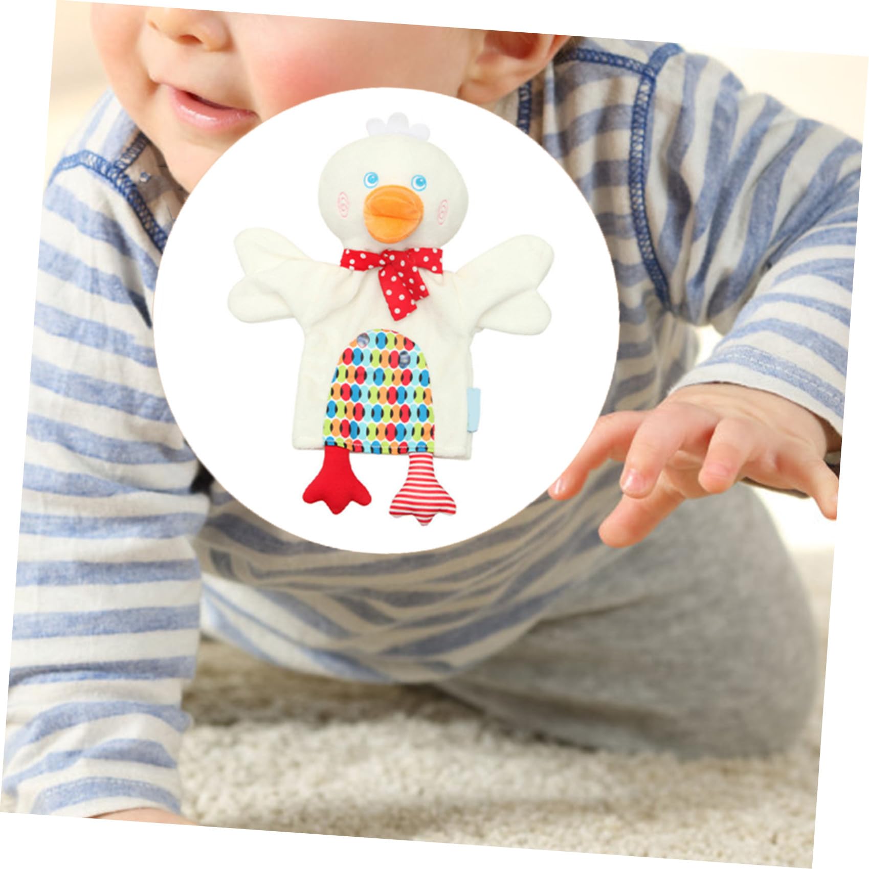TOYANDONA Títere De Mano De Pato para Niño Niña Juguete Interactivo Educativo para Padres Hijos Muñeco De Peluche para Cuentacuentos y Creativos para Niño Niña De Años