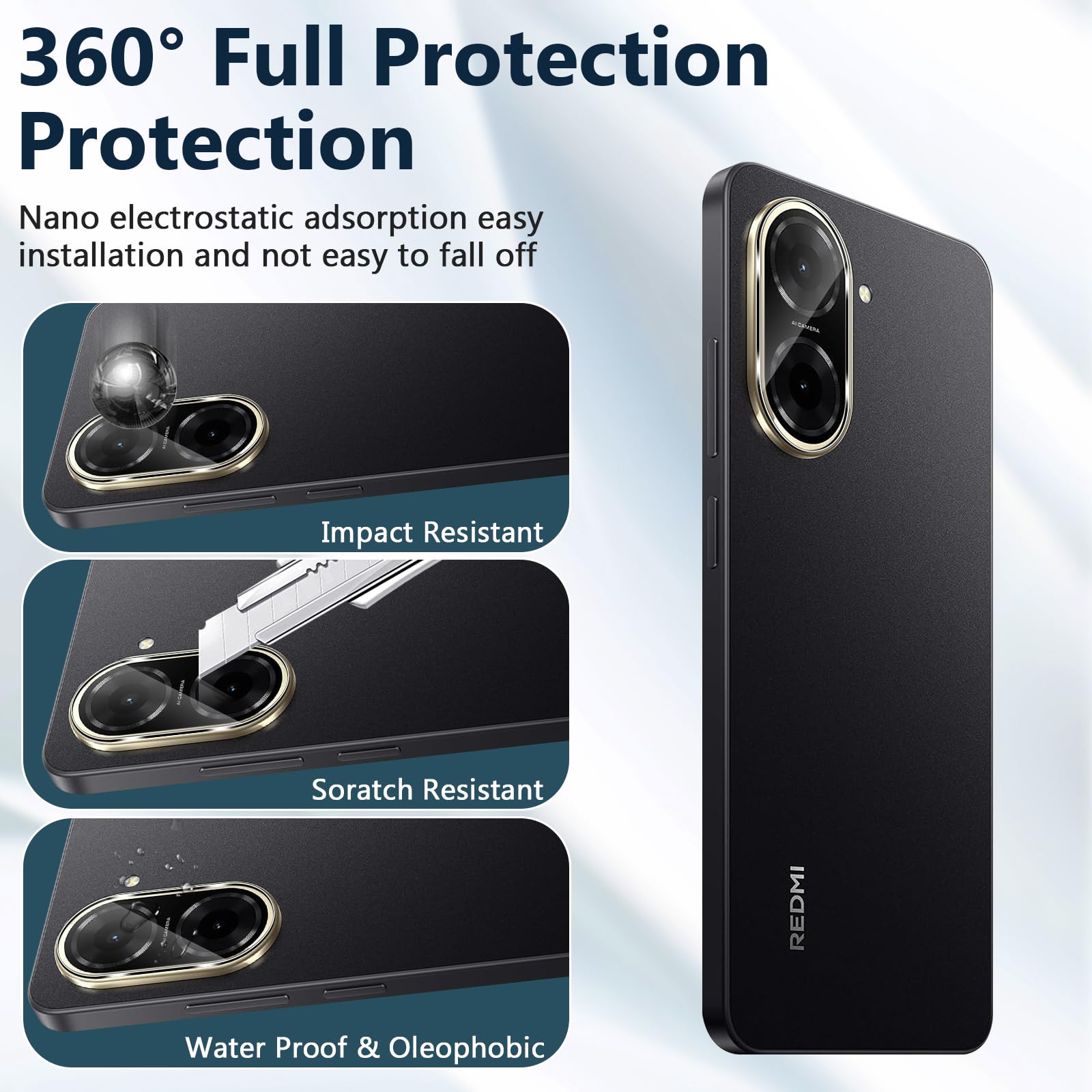 3x Anti-Riflesso Vetro Pellicola Protezione Per Xiaomi Redmi A5