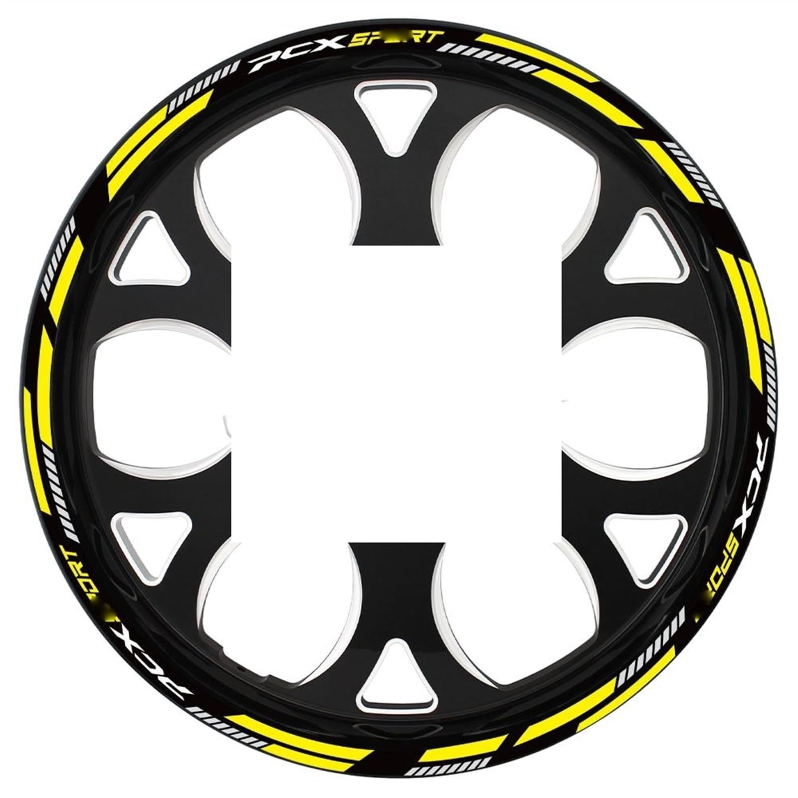 Applique Reflective Motorcycle Wheel Stickers Hub Decals Rim Stripe Tape for PCX125 Pcx 125 PCX150 Pcx 150(A4)