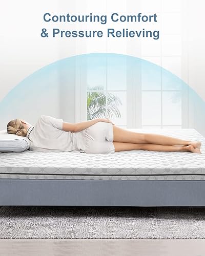 Miniatura 7 de Sleepmax - Cubrecolchón de espuma viscoelástica de 4 pulgadas, tamaño Queen, carbón de bambú y gel refrigerante, diseño ventilado, certificado