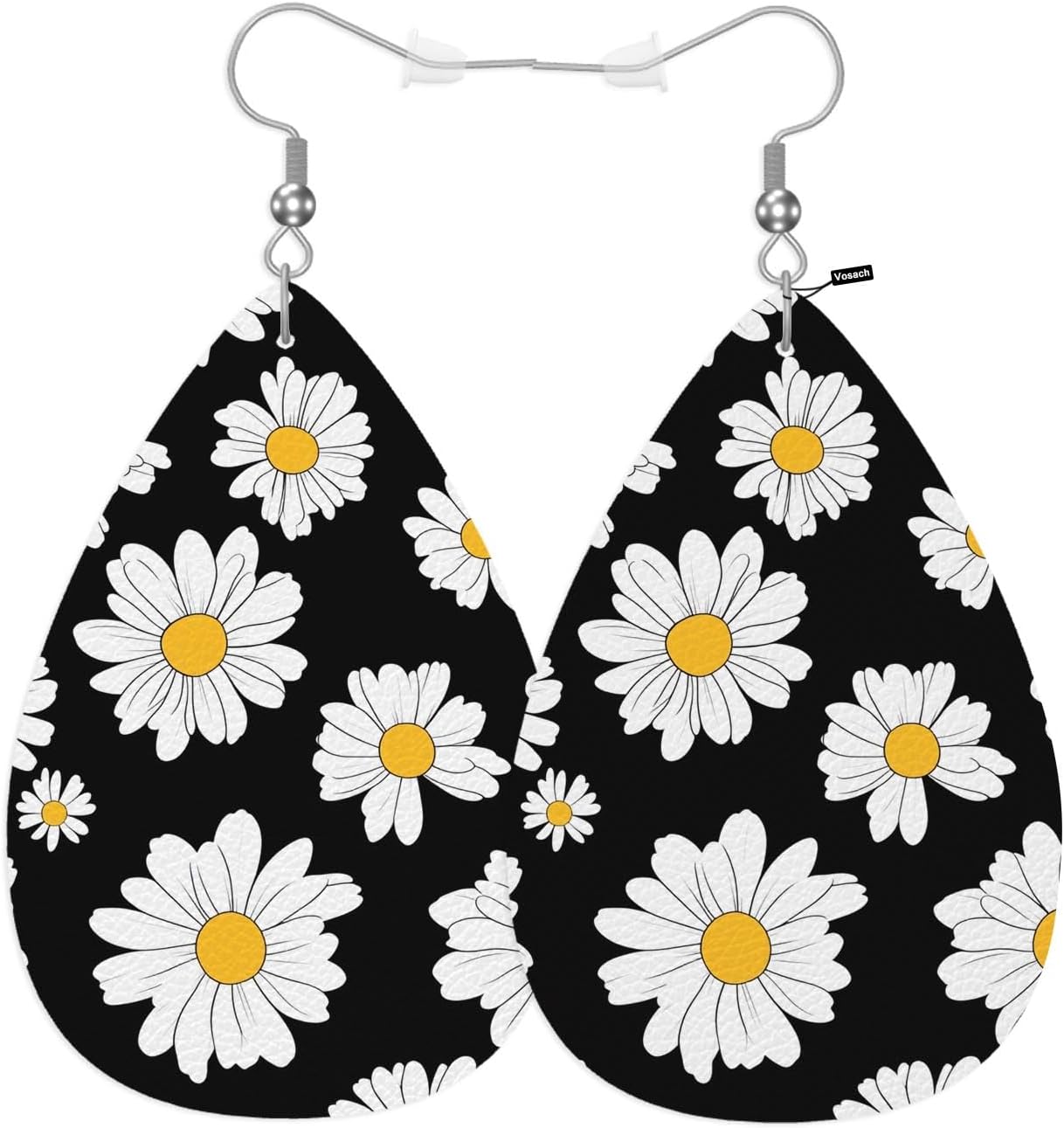 Baseball Red Lace Leather Teardrop Earrings For Women Sports Baseball Red Suture Ball Texture Western Earrings For Friends Gift Drop Dangle Earrings