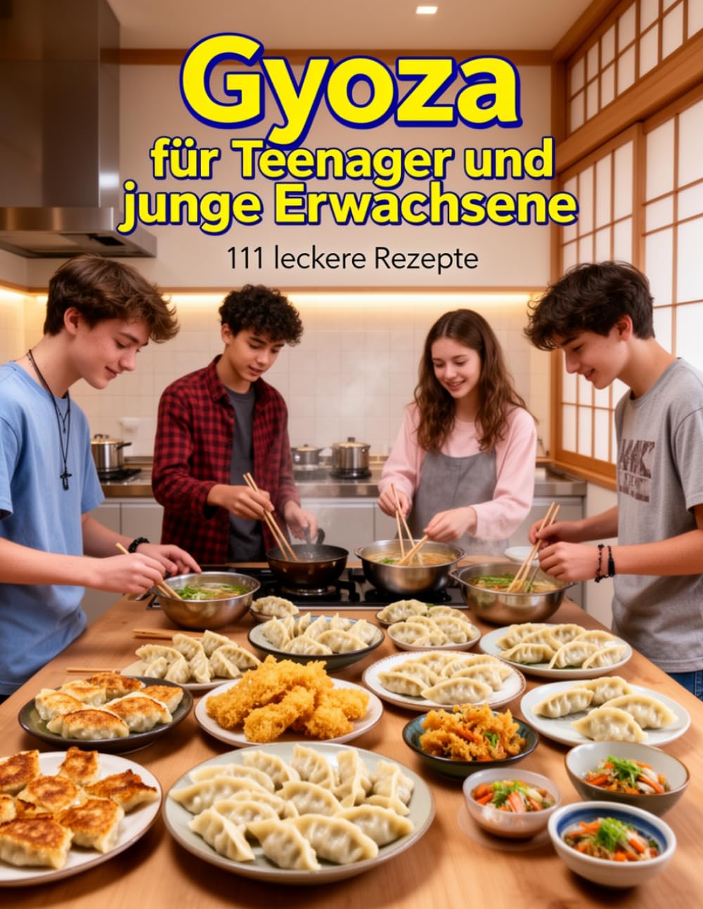 Gyoza für Teenager & junge Erwachsene - 111 leckere Rezepte: Japanische Teigtaschen - von Klassisch bis Fusion | Einfache Anleitungen für Fleisch, Fisch, Vegetarisch & Süß