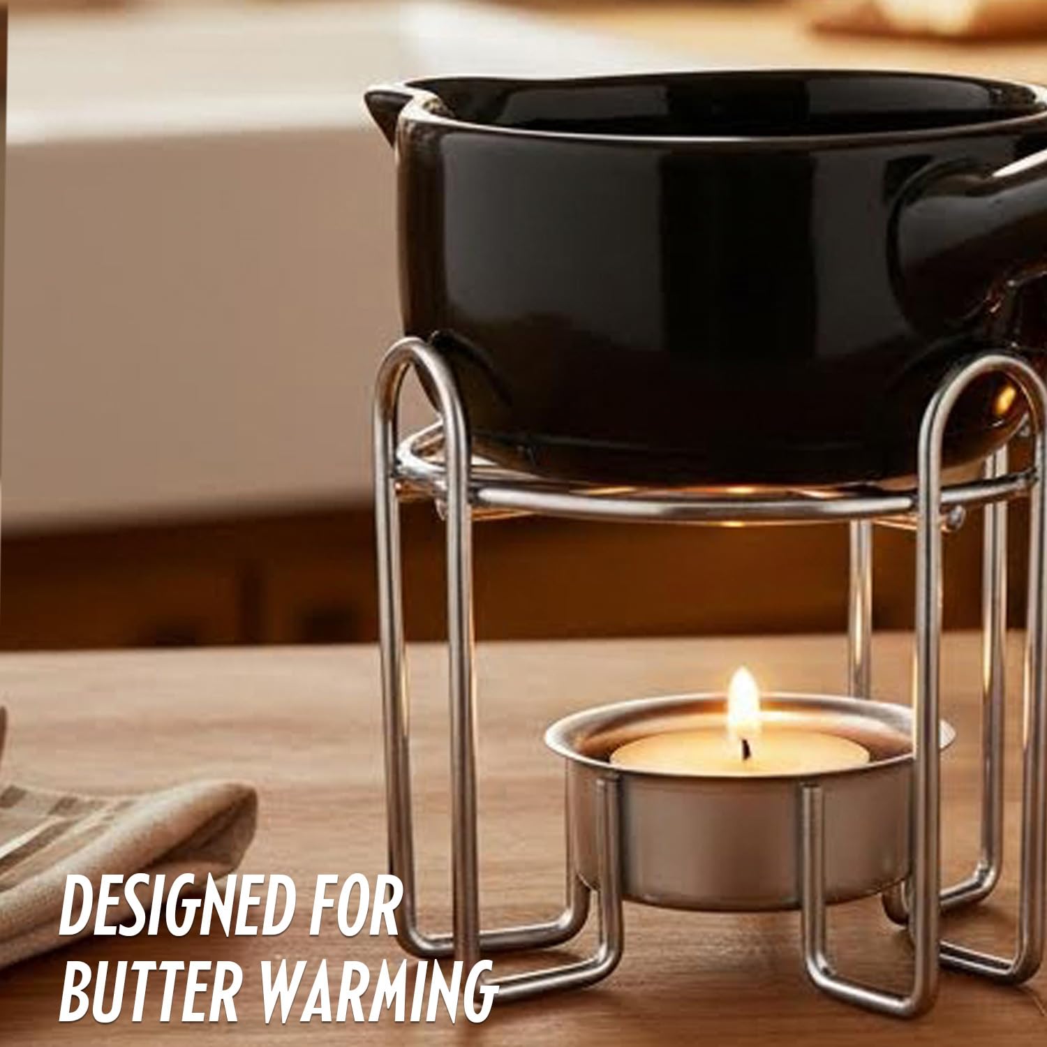 Artestia Butter Warmers - Seafood Fondue Set -4