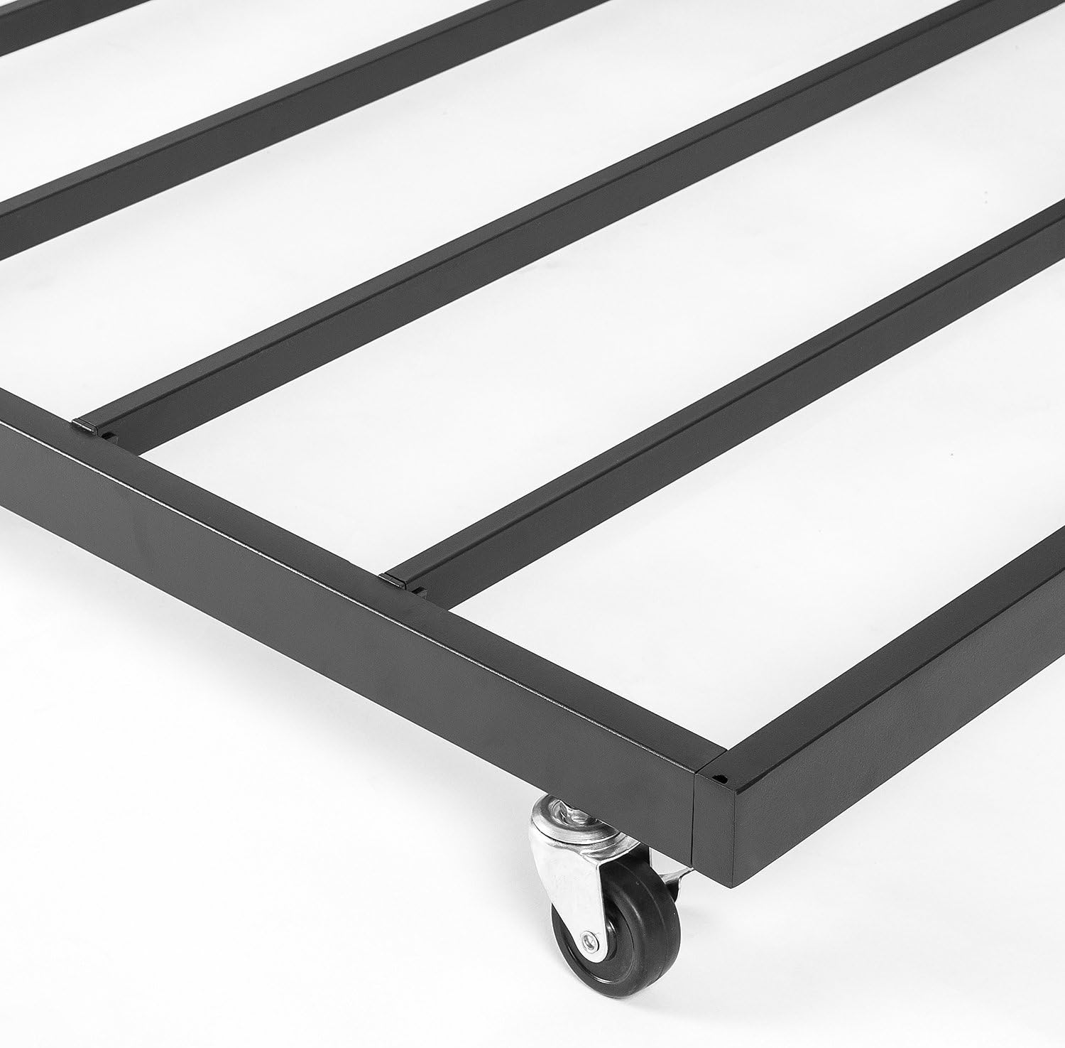 Zinus Eden Trundle Bed Frame Only / Roll Out Trundle Accommodates Twin Mattress Sold Separately