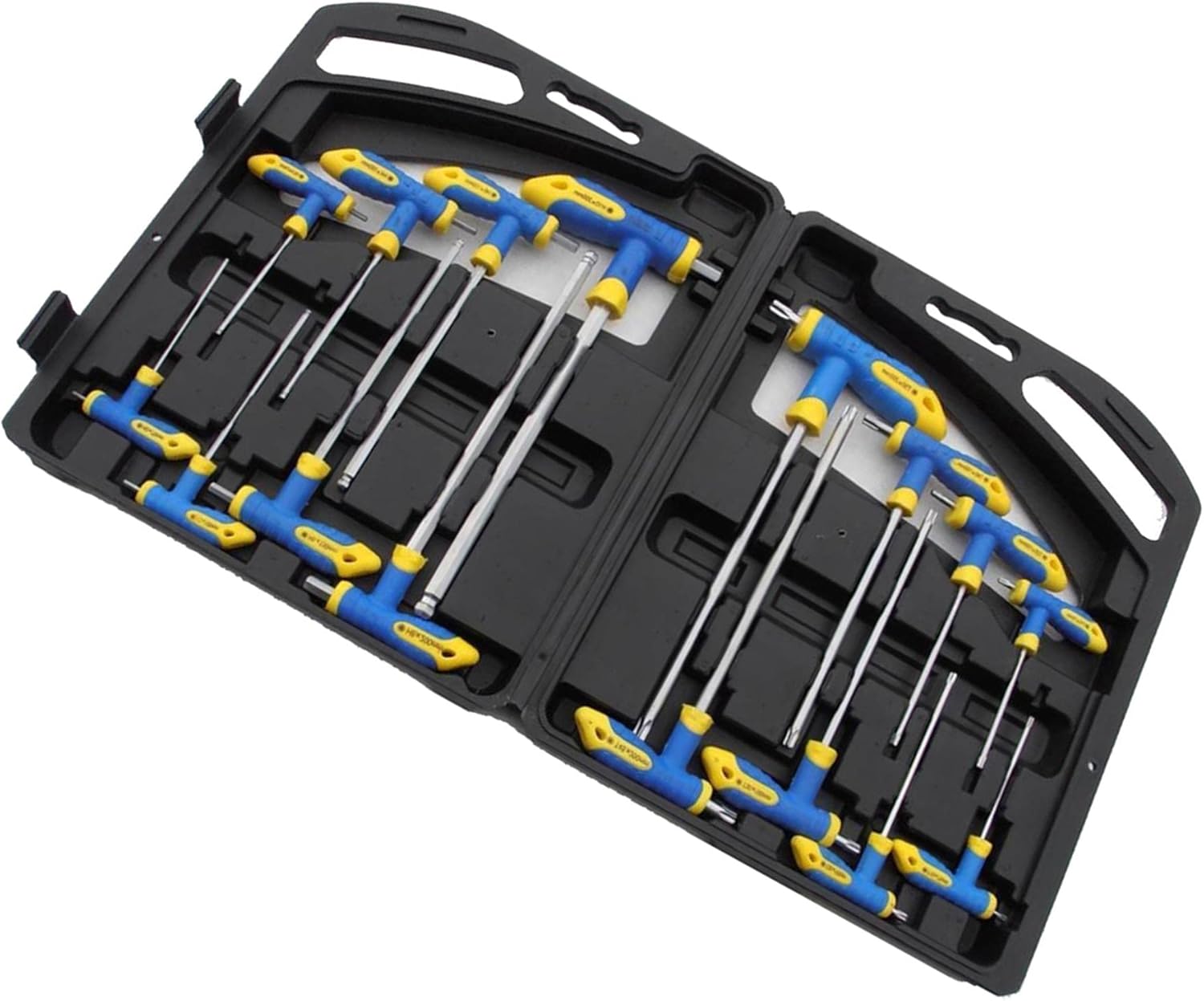 Dapetz NEW 16PC T HANDLE SET TORX & HEX BALL END ALLEN KEY TRX STAR TX SCREWDRIVER SET