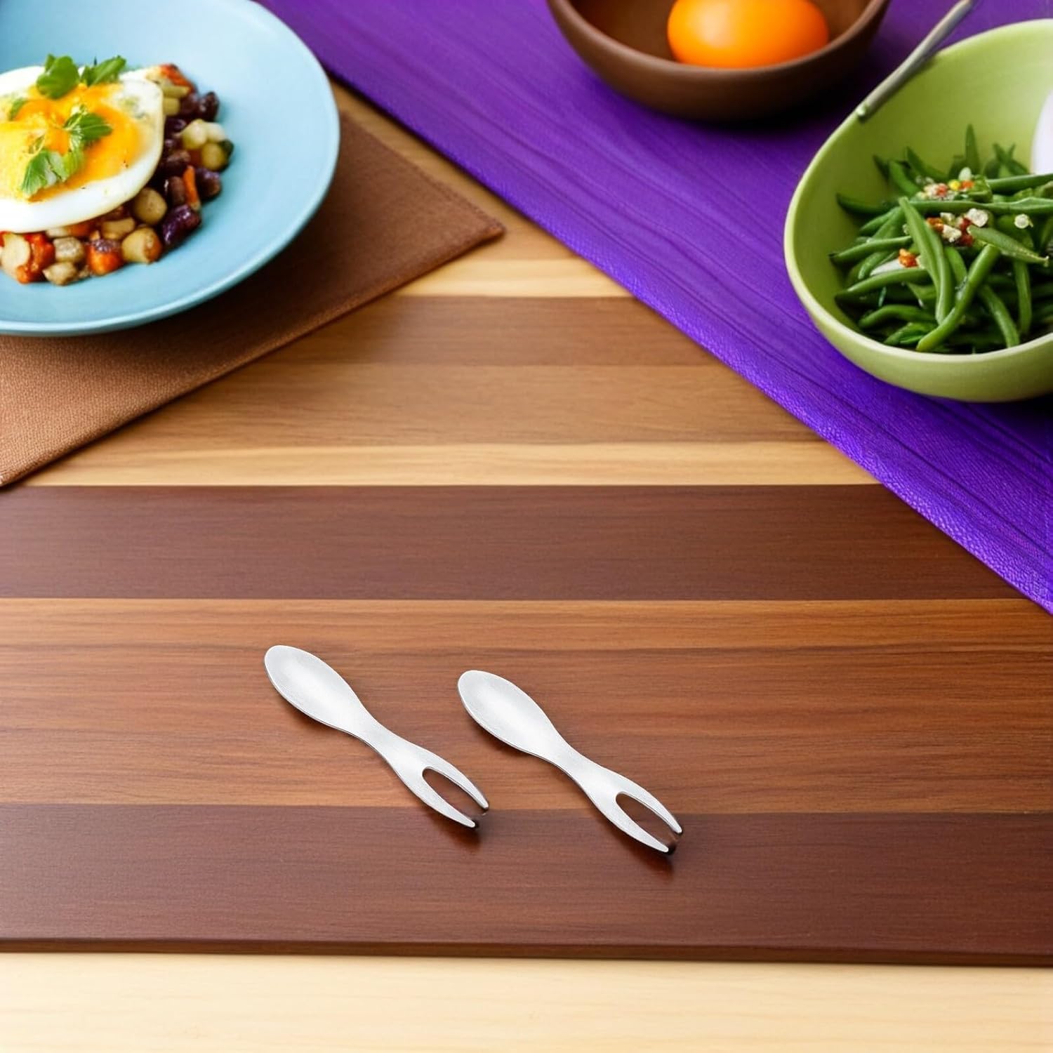 6pcs Stainless Steel Fruit Forks for Desserts and Olives