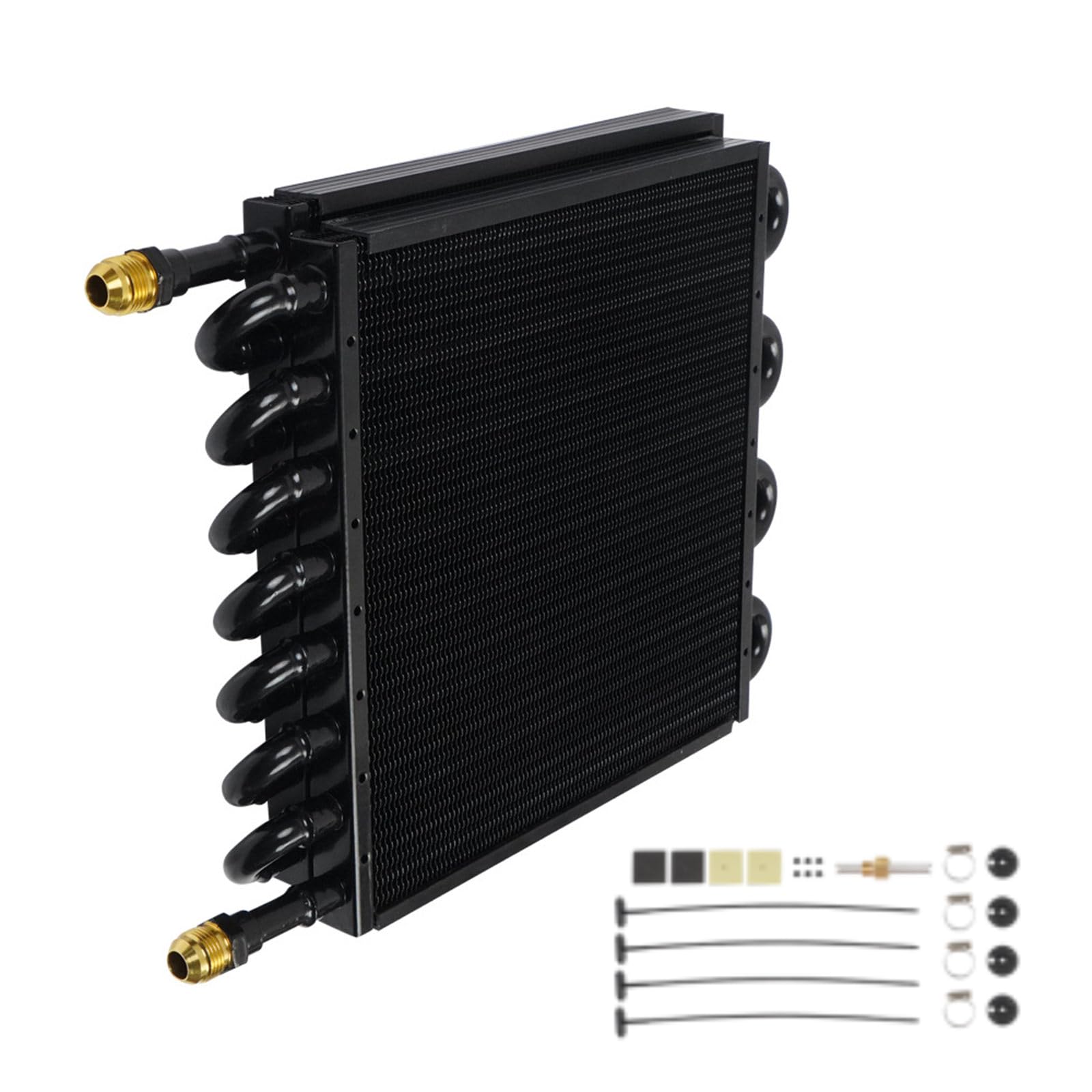 3 condensateurs AC à double couche à 16 rangées avec revêtement pour un refroidissement efficace du véhicule, climatiseur de véhicule, condensateur en alliage d'aluminium