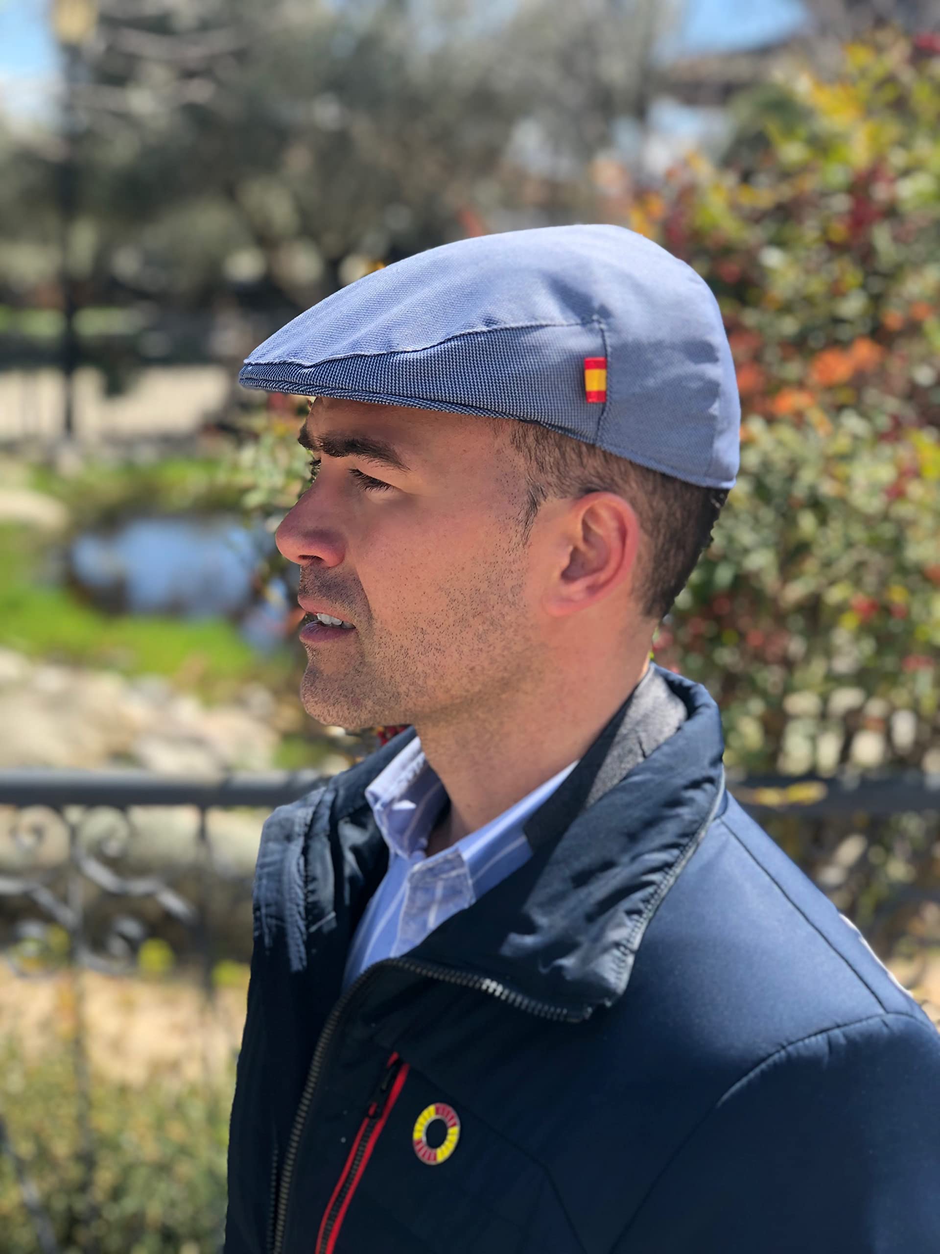 Gorra Bandera de España. Fabricación Nacional y Artesanal, confeccionada a Mano. Boina Hombre. Boina Mujer