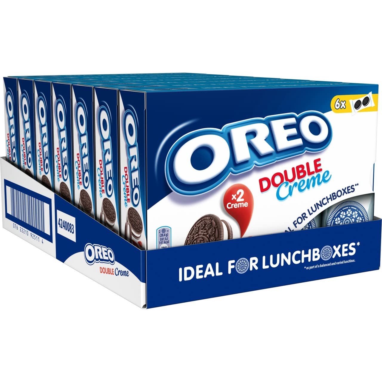 Oreo Double Stuff Lunchbox Sandwich Biscuits, 170 g, Pack of 7