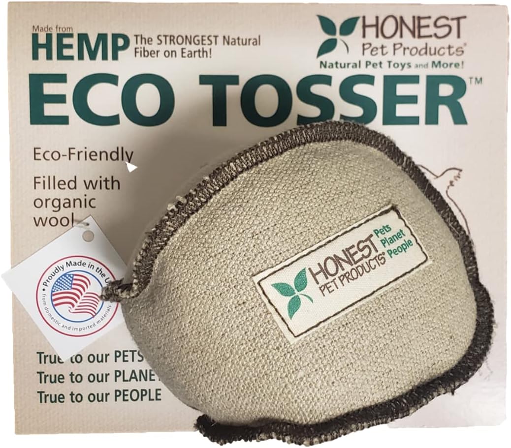 Eco‑Tosser Ball (Small) – Natural Hemp Canvas &...