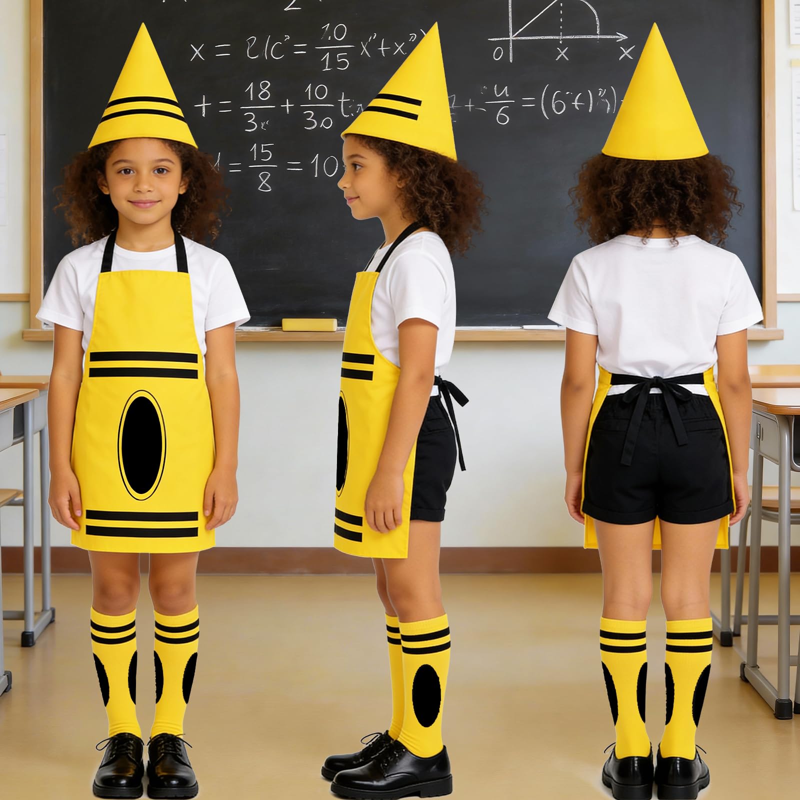 Ainvliya Crayon Apron Costume Set, World Book Day 2026 Full Costume - Image 3