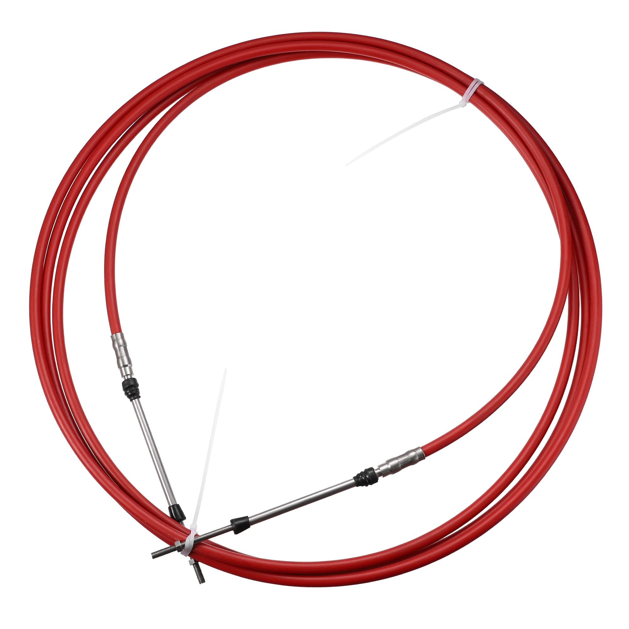 Photo 1 of Motoforti 1pcs 16ft 5 Meter 197 Inch Marine Type 3300 / 33C Throttle Shift Remote Control Box Cable for Yamaha Outboard Engine Boat Motor Steering System Red