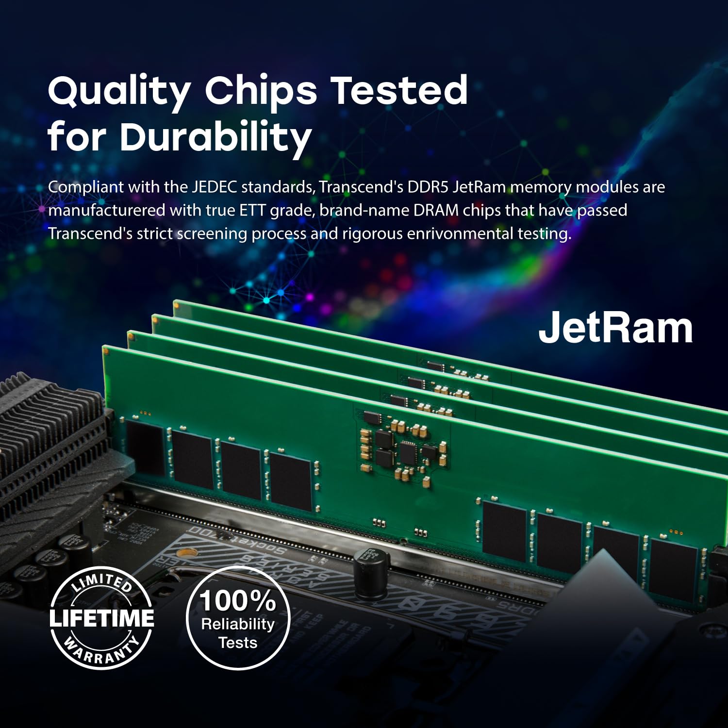 Transcend 32GB JM DDR5 5600 DIMM 2Rx8 - JM5600ALE-32G