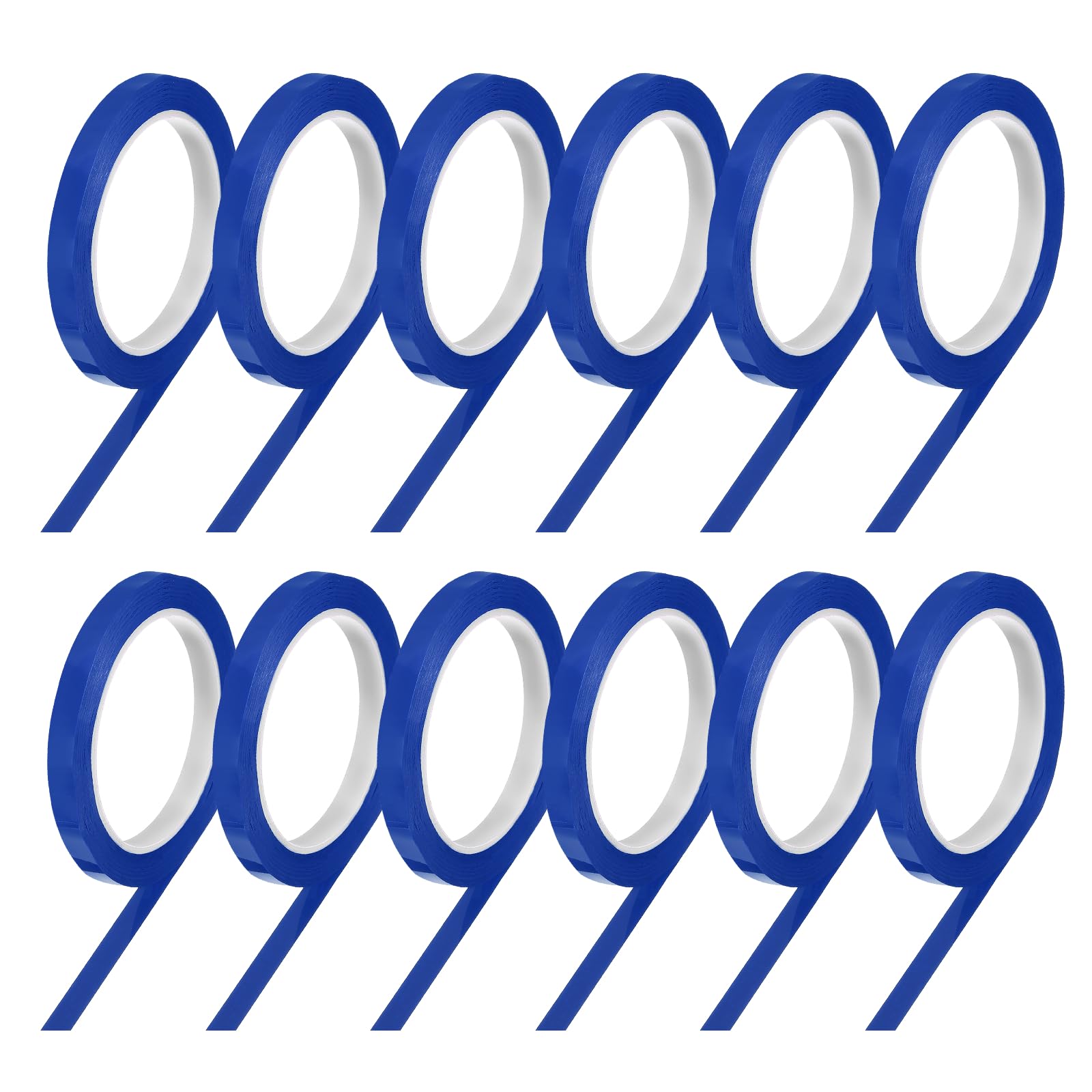 PATIKIL 12 Rolls Tapes PET Instruments Marking Labeling Tapes Dark Blue