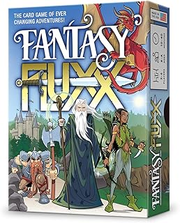 LOONEY LABS Fantasy Fluxx Card Game - Fun Family Card Games Wizard Cards Game Kids Card Games Games For Adults Adult Games For Game Night Kid Card Games Party Games Age 8 Years Old And Up 2-6 Player