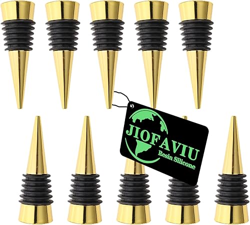 Juego de 10 tapones para botellas de vino Kit, juego de moldes para tapones de botellas de vino de resina, accesorios, tapón de vino para moldes de