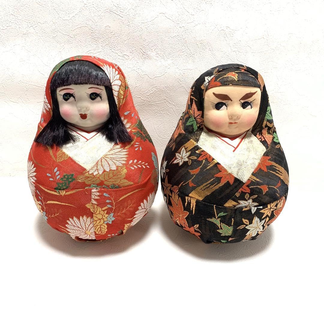 Amazon.co.jp: 夫婦ダルマ 日本人形 セット 雛祭り 民芸品 置物 姫