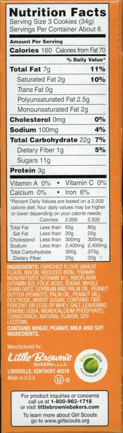 Girl Scout Do-si-dos Cookies (3 Boxes)