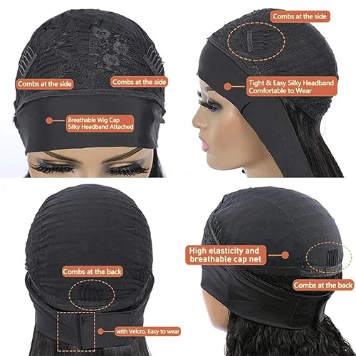 Miniatura 5 de Pelucas cortas con diadema para mujeres negras, cabello humano ondulado sin pegamento, peluca de cabello humano rizado, cabello virgen brasileño,