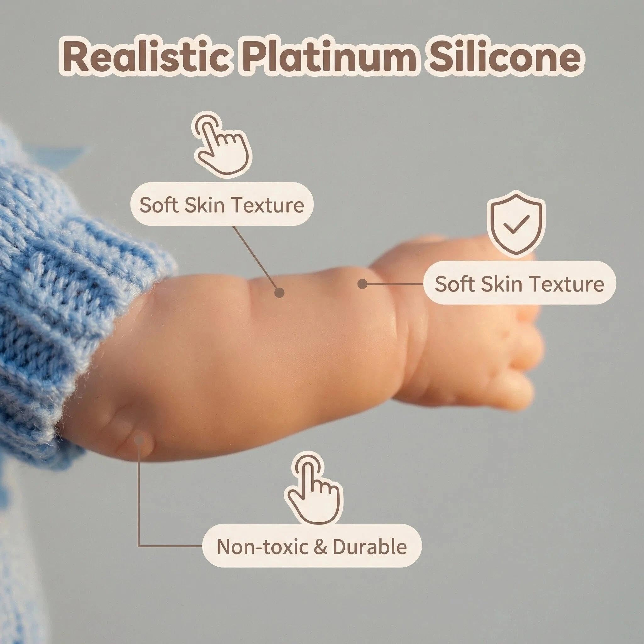 Anano Reborn Baby Vollsilikon Lebensecht, Lebensechte Babypuppen, Reborn Baby Vollsilikon Lebensecht Mädchen, Babypuppen Wie Echt Mädchen Silikon, Newbornbaby Puppen Lebensechte Mit Funktion