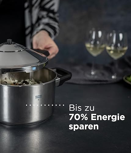 Miniatura 5 de Kuhn Rikon, olla de presión, de acero inoxidable, Plateado