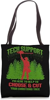 Christmas Tree Farmer Help To Choose & Cut Tote Bag