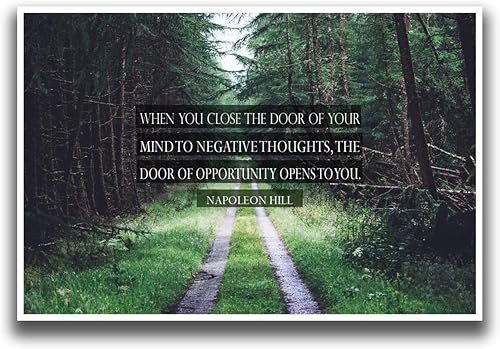 MR CI JSC290 Napoleon Hill Quote Poster | 18-Inches by 12-Inches | Premium 100lb Gloss Poster Paper