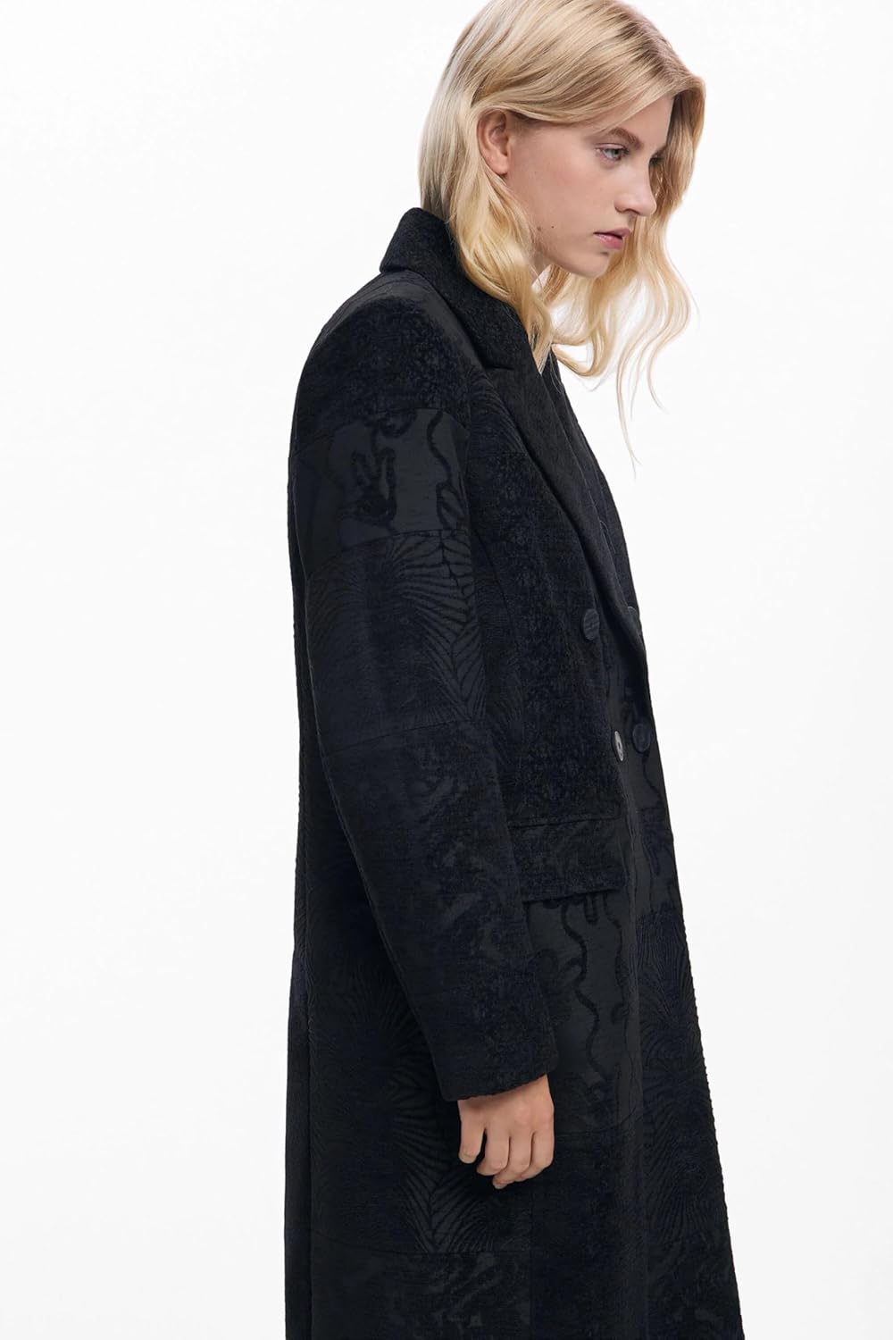 Desigual Women's Coat_patch_black