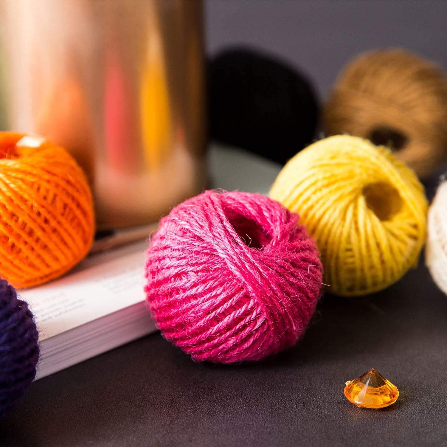 Cordoncino di iuta, corda di iuta, corda di iuta per fai da te, artigianato, per lavori artistici e artigianali, per giardinaggio, per decorazioni fai da te (2 mm/250 g