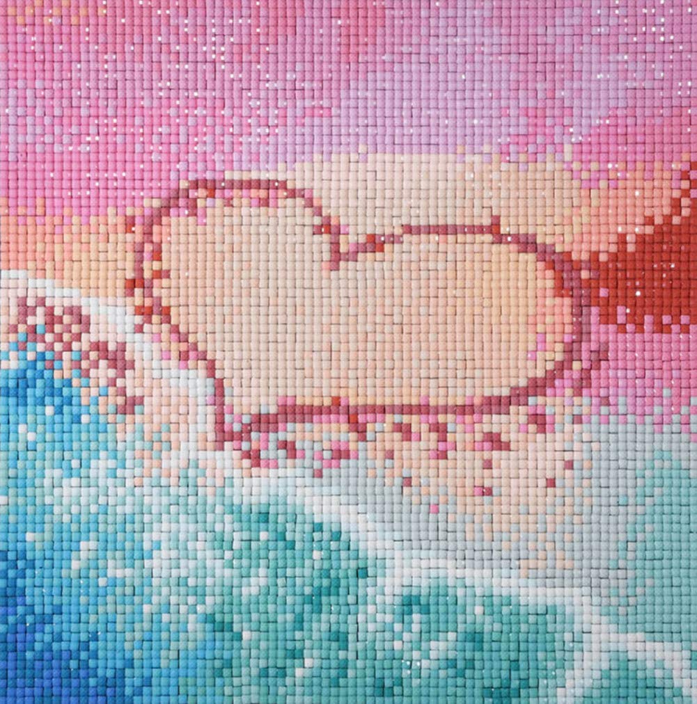 ABEUTY Diamond Painting 5D Fai Da Te | Ragazza Con Ombrello 30x40cm | Kit Arte Con Strass Rotondi | Tela HD - 5