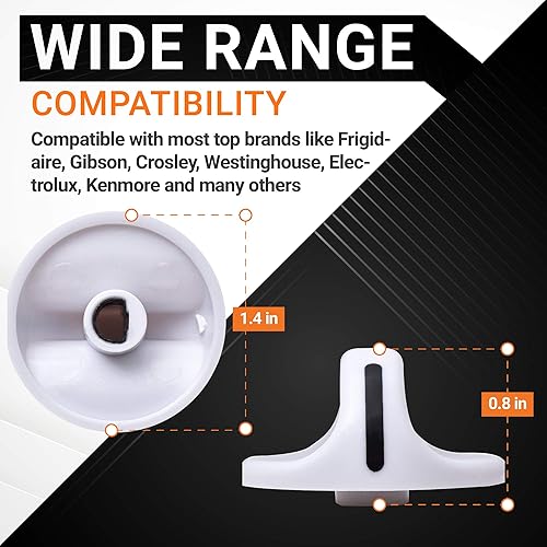 Miniatura 2 de BlueStars Pieza de repuesto de perilla de temporizador de secadora 131965300, compatible con secadores Frigidaire Electrolux, sustituye a 131666601