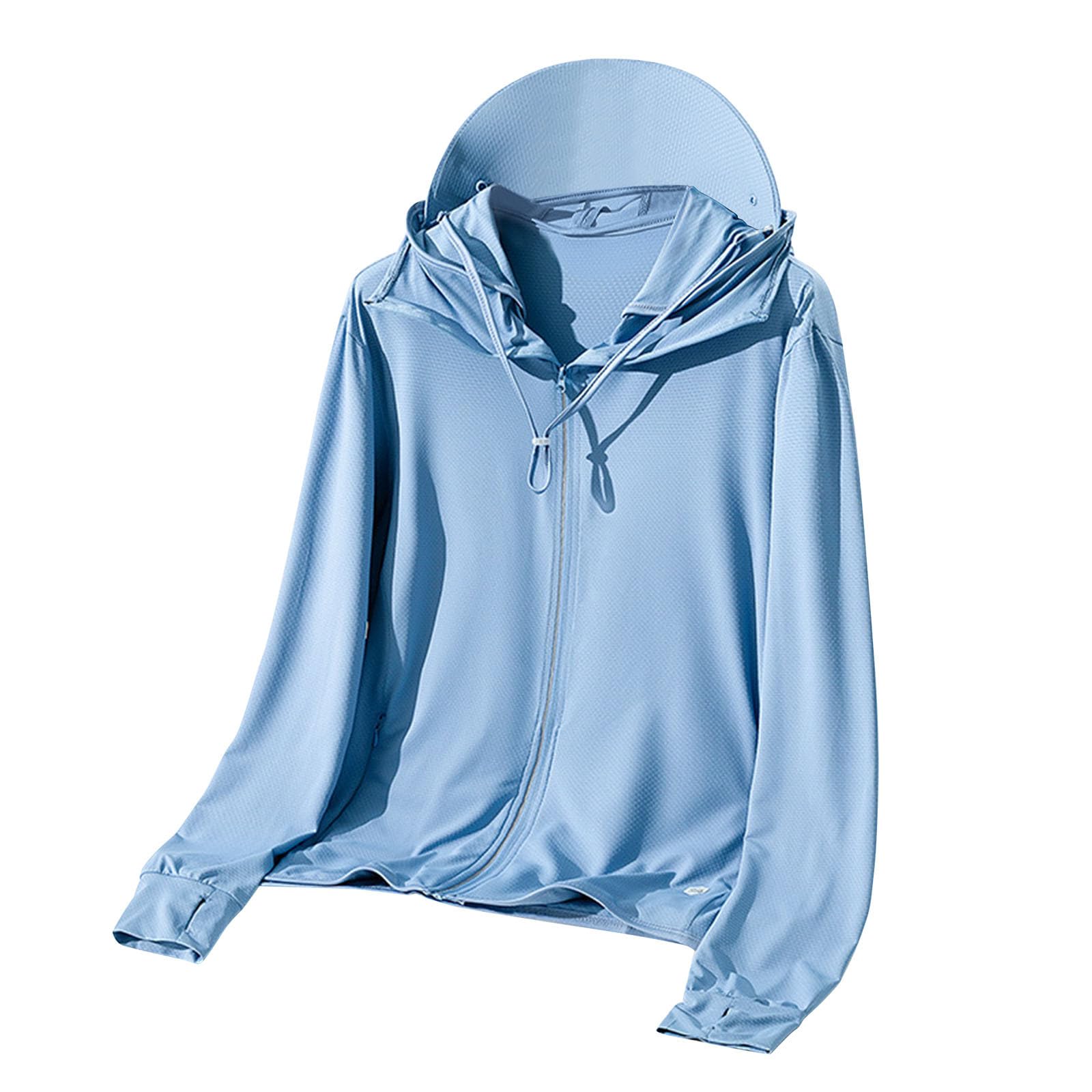 Mens Hooded Sweatshirt Summer Light Sun Protection Sun Screen