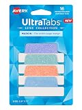 Avery Margin Ultra Tabs, 2.5" x 1", Pastel Shimmer, 16 Tabs – view 1