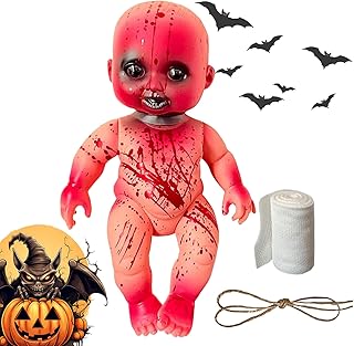 Haunted Doll | Scary Baby Doll Halloween Props,Halloween Decorations Home Decor for Indoor Bedroom Living Room Party Yard ...