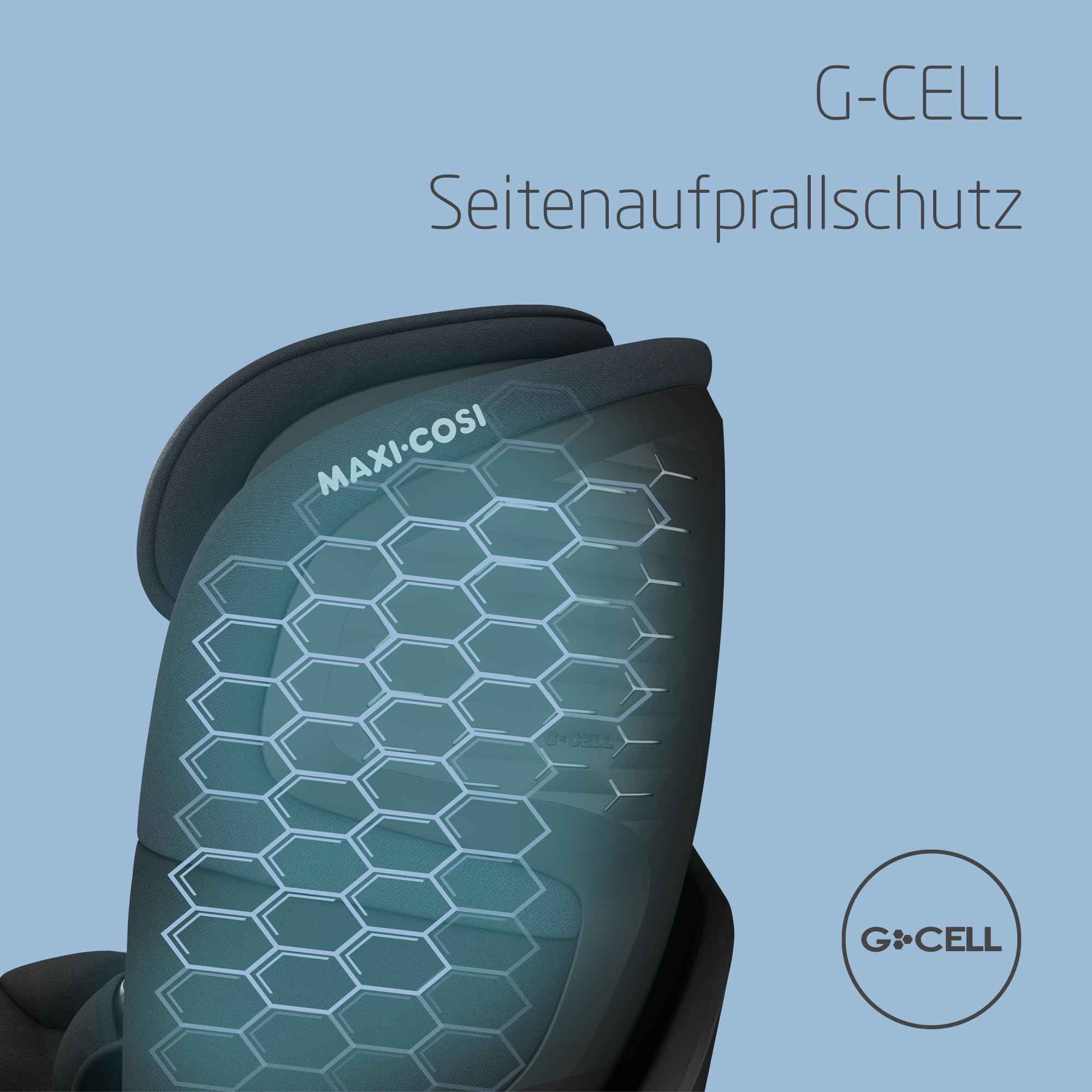 Maxi-Cosi Emerald 360 S i-Size Autositz 360 Grad drehbar 0–12 Jahre 40–150 cm FlexiSpin G-CELL Seitenaufprallschutz Tonal Black