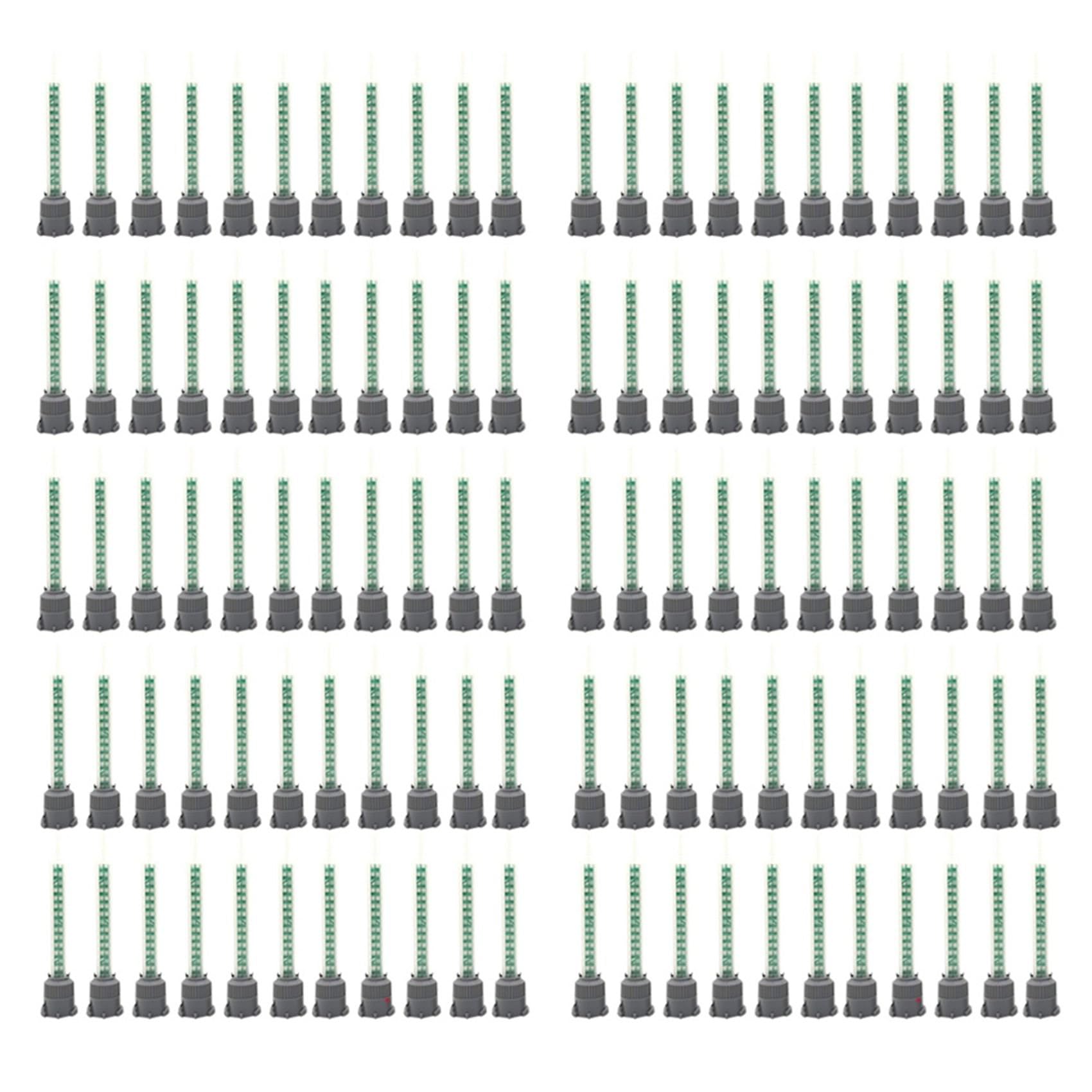 Jnchdghwa As Shown 100Pcs Epoxy Adhesive Mixing Nozzle Static Mixing Nozzle Mb5-16 Mixing Tube (1:1Ratio) For Ab Glue Mixer